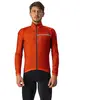 Veste fine coupe-vent Castelli Squadra Stretch rouge orangé gris - M