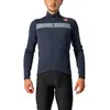 CASTELLI Puro 3 Jersey Fz Tunique d'allaitement Homme, Savile Blue/Silver Reflex, Large