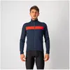 Castelli Raddoppia 3 Jacket - Veste vélo homme Savile Blue / Red Refle...