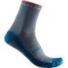 Chaussettes Castelli Rosso Corsa 11 bleu acier clair rose brillant fem...