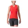 Maillot Castelli Anima 4 sans manches rouge hibiscus femme - S