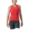 Maillot Castelli Anima 4 sans manches rouge hibiscus femme - L
