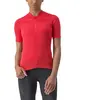 Maillot Castelli Anima 4 manche courte rouge hibiscus femme - XS