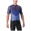 Maillot manches courtes castelli endurance pro 2 bleu fonce violet