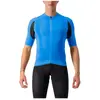 Maillot Castelli Superleggera 3 à Manches Courtes Bleu Noir, Taille S