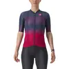 Maillot Castelli Climber's 2.0 Rosso Corsa manche courte bleu rouge femme - L