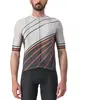 CASTELLI 4523014-097 Speed Strada Jersey Men's T-Shirt Moon Gray/Dark Gray-Scarlet IBIS M