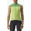 Maillot Castelli Velocissima sans manches vert lime brillant femme - S