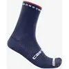 Chaussettes unisexe castelli rosso corsa pro 15 bleu blanc