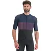 Maillot Sportful Snap manche courte noir bleu lilas - M
