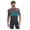 Maillot manches courtes sportful snap violet bleu