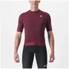 Maillot manches courtes castelli essenza rouge bordeaux