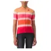 Maillot Castelli Dolce manche courte rouge hibiscus orange femme - XS