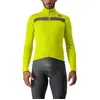 Maillot Castelli Puro 3 manche longue vert lime argent réfléchissant - L