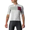 Maillot manches courtes castelli prologo 7 gris clair vert clair