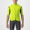 Maillot manches courtes castelli gabba ros 2 jaune fluo gris fonce