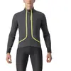 Veste Castelli Flight Air Rosso Corsa gris foncé vert lime électrique - M