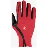 Gants longs Castelli Mortirolo GORE-TEX INFINIUM  rouge brillant noir - L
