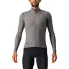 Maillot Castelli Tutto Nano RoS Rosso Corsa manche longue gris nickel - S