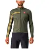 Maillot Castelli Unlimited Thermal manche longue vert foncé jaune - L
