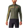 Maillot Castelli Unlimited Thermal manche longue vert foncé jaune - XL