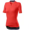Maillot Castelli Anima 3 manche courte rose bleu foncé femme - S