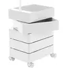 Caisson sur roulettes 5 tiroirs blanc 360° Container - Magis