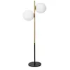 miloox by Sforzin Lampe sur pied Jugen, noire/blanche, à deux lampes
