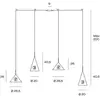 miloox by Sforzin Suspension Samoi, 4 lampes, métal, noir, décentré