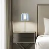 miloox by Sforzin Lampe à poser Frida, cadre doré, extérieur bleu