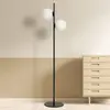 Sforzin Lampe sur pied Jugen, noire, à deux lampes