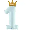 RueDeLaFete Ballon Aluminium 117 cm - Mon premier anniversaire - Prince