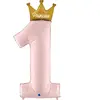 RueDeLaFete Ballon Aluminium 117 cm - Mon premier anniversaire - Princesse