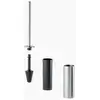 Inda - Brosse WC murale My Minilove chrome poli / intérieur gris