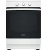 Indesit IS67IQ5PCW - Cuisinière - pose libre - avec système auto-nettoyant