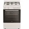 Cuisinière gaz 72l 4 feux blanc - Indesit - I6G5KCW -
