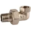 Raccord union laiton nickelé coudé 90° à visser - m 1/2' - f 1/2'