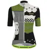 Maillot Santini Giada Optic manche courte blanc noir vert fluo femme - Coupe Classic - XL