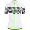 Maillot Santini Tono Profilo manche courte blanc noir vert femme - Coupe Slim - XL