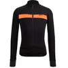 Maillot Santini Adapt Wool manche longue noir orange - Coupe Slim - L