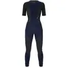 Cuissard long Santini Vega Dry bleu marine gris foncé femme - S
