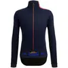 Veste Santini Vega Multi Hood bleu marine rose - Coupe Slim - S