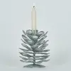 Décorations de noël Bizzotto  P.CANDELA 1P PINEAL ARGENTO H10