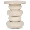 Hellin - Table basse ronde en bois de manguier D40 - cairn