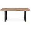 Maisonetstyles Table À Manger 180x90x77 Cm En Acacia Et Métal - Nesly