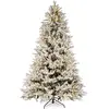 Sapin de Noël enneigé en PE et PVC, H 180, 3386 branches, 1300 LED