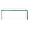 Hellin Table basse rectangulaire contemporaine en verre L120