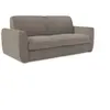 Divani.store Canapé convertible déhoussable et matelas H18 cm 222 cm taupe
