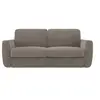 Divani.store Canapé convertible déhoussable et matelas H18 cm 202 cm taupe
