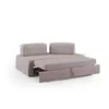 Divani.store Liberty Canapé avec Pouf - Rose - 160 cm